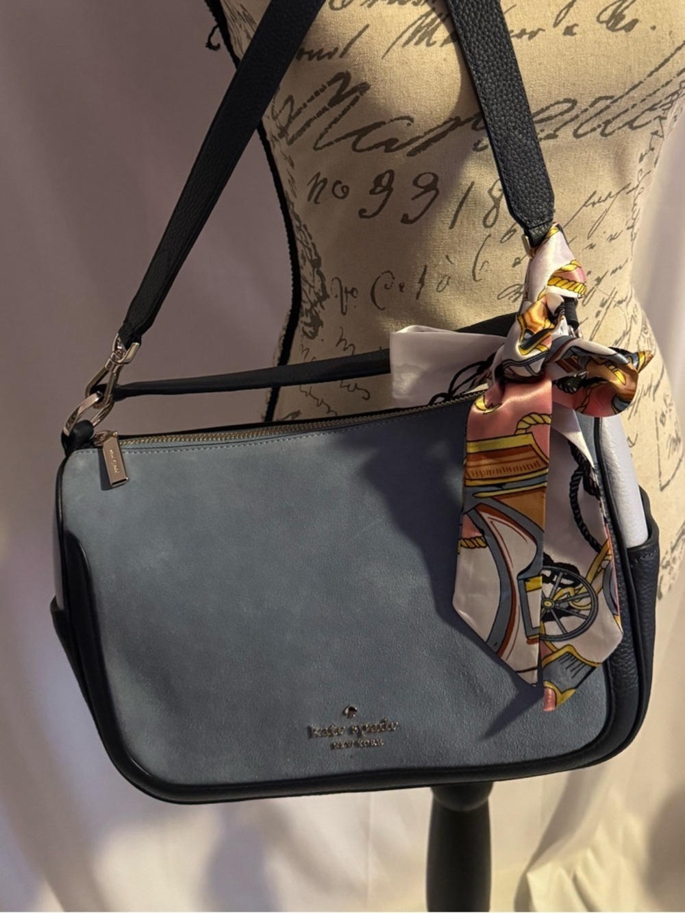 Kate Spade blue crossbody bag